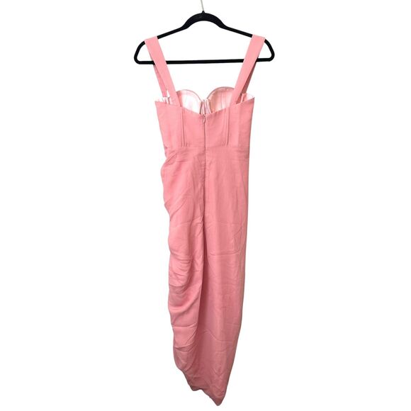 ADEIRLINA Showtime II Corset Style Midi Dress Pink NWT XS - Picture 3 of 7
